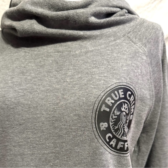 True Crime & Caffeine, Retro, Reworked, Fitted Active Hoodie - Picture 12 of 15
